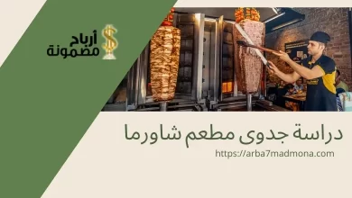 دراسة جدوى مطعم شاورما