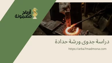 دراسة جدوى ورشة حدادة