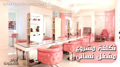 تكلفة مشروع مشغل نسائي