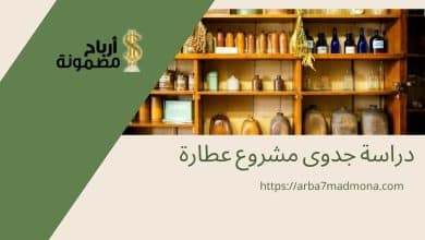 دراسة جدوى مشروع عطارة