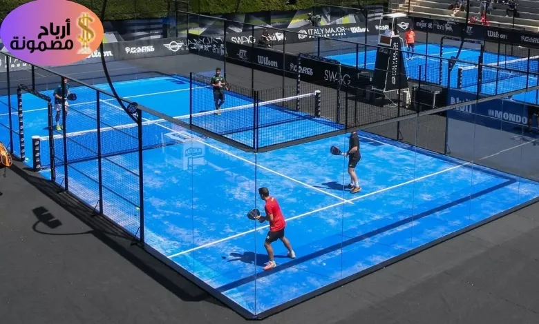 مساحة ملعب البادل